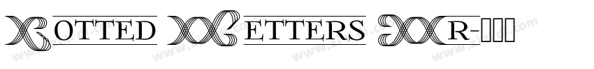 Dotted Letters Fr字体转换